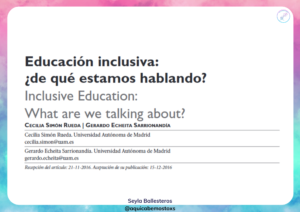 Educación Inclusiva